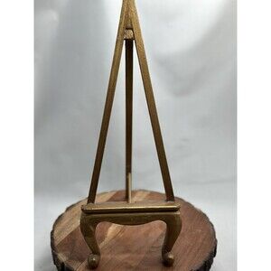 Vtg Gold Gilt Wooden Display Easel 14” Display
